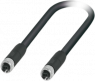 Sensor-Aktor Kabel, M8-SPE-Kabeldose, gerade auf M8-SPE-Kabeldose, gerade, 2-polig, 2 m, PVC, schwarz, 1217530