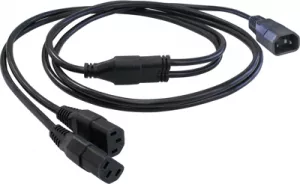 C14G-H053G1/1,7M-AT-2XH05F3G1-C13/0,65 FELLER Power Cords