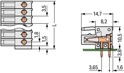 734-542 WAGO PCB Connection Systems Image 2