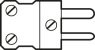 Flachstecker, 120 °C, Thermoelement Typ K, NST1200-K-GE