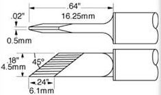 SSC-773A METCAL Soldering tips, desoldering tips and hot air nozzles