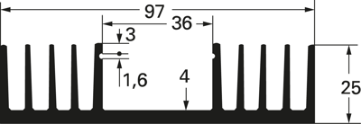 10018872 Fischer Elektronik Kühlkörper Bild 2