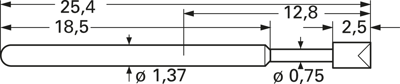 1015-H-1.5N-NI-1.8 PTR Prüfstifte