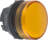 Meldeleuchte, beleuchtbar, Bund rund, orange, Frontring schwarz, Einbau-Ø 22 mm, ZB5AV05