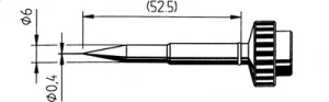 0612SDLF/SB Ersa Soldering tips, desoldering tips and hot air nozzles