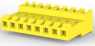 Buchsengehäuse, 8-polig, RM 3.96 mm, gerade, gelb, 3-640600-8