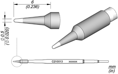 C210013 JBC Lötspitzen, Entlötspitzen und Heißluftdüsen