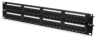 Patchpanel, LSA, (B x H x T) 482 x 44 x 109 mm, schwarz, DN-91548U