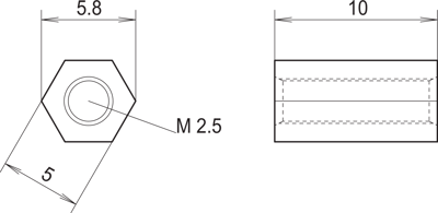 60897-278 SCHROFF Abstandsbolzen