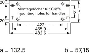 Aluminium-Frontplatte