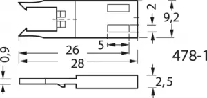 926478-1 AMP Zubehör für Platinen Steckverbinder, Verbindungssysteme