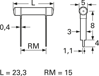 KPS400KB-RD-100RS0 Vitrohm Bedrahtete Widerstände Bild 2