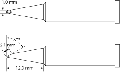 GT6-HF6010V METCAL Lötspitzen, Entlötspitzen und Heißluftdüsen