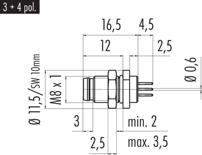 86 6119 1100 00003 binder Sensor-Actuator Connectors Image 2