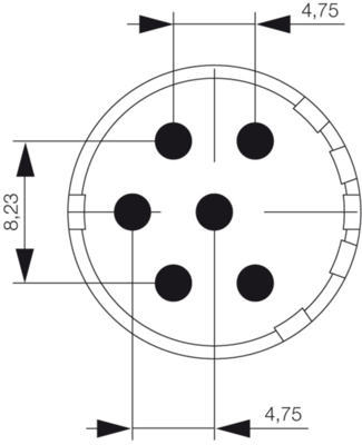 1224010000 Weidmüller Sensor-Aktor Rundsteckverbinder