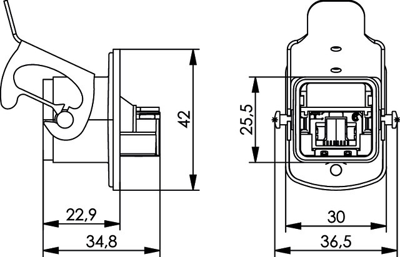 100007421 Telegärtner Modularsteckverbinder Bild 2