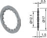 Fächerscheibe, M12, H 1.5 mm, Innen-Ø 12.1 mm, Außen-Ø 17 mm, Nickel, 23.5117