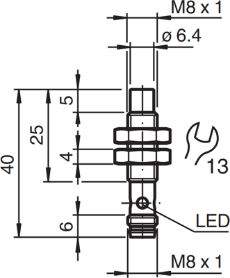 NXN3-8GM25-E2-V3 PEPPERL+FUCHS Proximity Switches, Reed switches Image 2