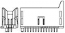 Stiftleiste, 26-polig, RM 2.54 mm, gerade, blau, 827881-3