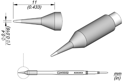 C245032 JBC Lötspitzen, Entlötspitzen und Heißluftdüsen Bild 1