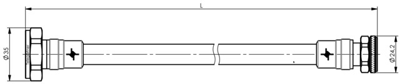 100009952 Telegärtner Assembled Coaxial Cables