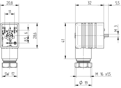 934458002 Hirschmann Automation and Control Ventilsteckverbinder Bild 3