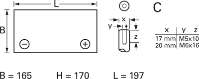 NP38-12I Yuasa Bleiakkus, Lithium-Ionen-Akkus Bild 2