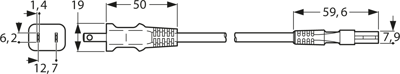 N1/15-SVT2X18AWG-C7/1,80M SW9005 FELLER Netzkabel Bild 2