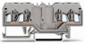 Doppeldurchgangsklemme, Federklemmanschluss, 0,08-2,5 mm², 2-polig, 24 A, 8 kV, grau, 280-826