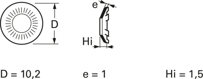 150 32 05 Muttern, Scheiben, Ringe