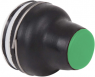 Drucktaster, unbeleuchtet, tastend, Bund rund, grün, Frontring schwarz, Einbau-Ø 22 mm, XACB9113