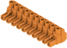 Buchsenleiste, 10-polig, RM 7.62 mm, gerade, orange, 1980560000