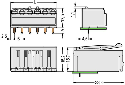 2092-1326/200-000 WAGO PCB Connection Systems Image 2