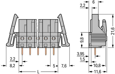 232-150/039-000 WAGO PCB Connection Systems Image 2