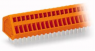 Leiterplattenklemme, 4-polig, RM 2.54 mm, 0,08-0,5 mm², 6 A, Käfigklemme, orange, 233-404