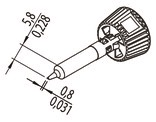 0142CDLF08A/SB Ersa Lötspitzen, Entlötspitzen und Heißluftdüsen Bild 2