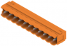 Stiftleiste, 11-polig, RM 5 mm, abgewinkelt, orange, 1580950000