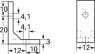 Befestigungswinkel, BW 1, Montagewinkel, 12 mm