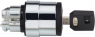 Schlüsselschalter, unbeleuchtet, rastend, Bund rund, schwarz, Abzugsstellung 0 + 1, Einbau-Ø 22 mm, ZB4BG02