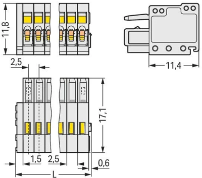 733-105/010-000 WAGO PCB Connection Systems Image 2