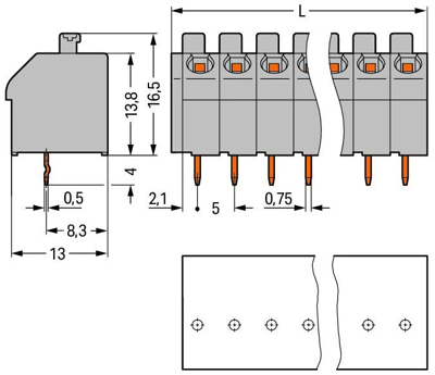 250-510/000-012 WAGO PCB Terminal Blocks Image 2