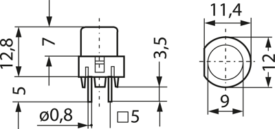 B6-R-SCHWARZ Kurzhubtaster