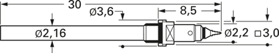 4004/G-C-0.6N-RH-2.5 PTR Prüfstifte