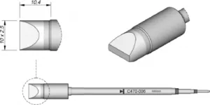 C470006 JBC Lötspitzen, Entlötspitzen und Heißluftdüsen