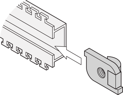 21101-127 SCHROFF Muttern, Scheiben, Ringe