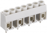 Leiterplattenklemme, 4-polig, RM 5 mm, 0,2-2,5 mm², 15 A, Schraubanschluss, hellgrau, KRESS 07/04