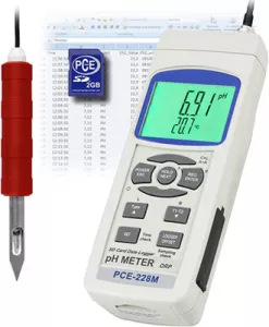 PCE-228M PCE Instruments Conductivity, PH-Meter, Refractometer