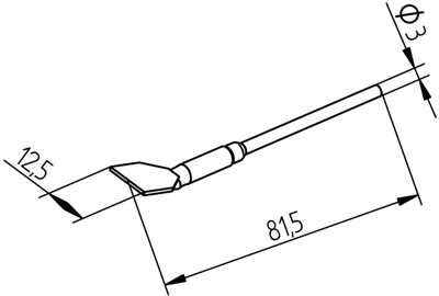 0452FDLF125 Ersa Lötspitzen, Entlötspitzen und Heißluftdüsen Bild 2