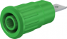 4 mm Buchse, Flachsteckanschluss, Einbau-Ø 12.2 mm, CAT III/CAT IV, grün, 49.7073-25