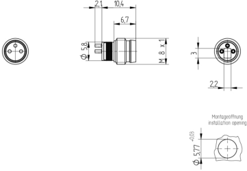 11670 Lumberg Automation Sensor-Aktor Rundsteckverbinder